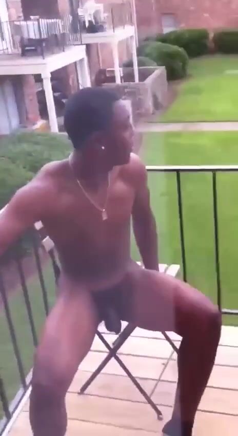 Black dudes naked and chilling outside