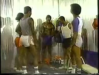 Black gym guys classic gay porn