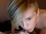Blond young boy wank