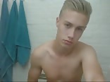 Blonde teen solo gay show