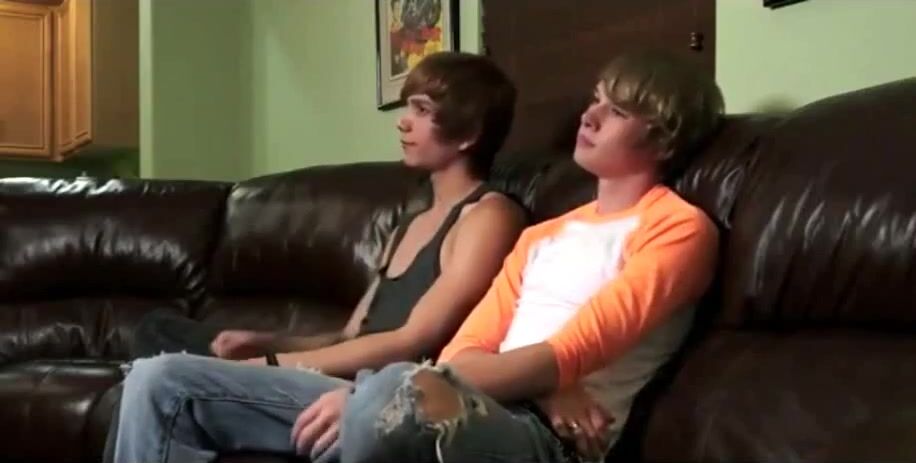 Blonde twink gets butt banged hard