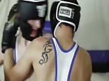 Kissing and boxing twinks