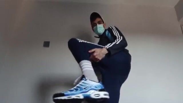 Adidas and nike boys wank hard
