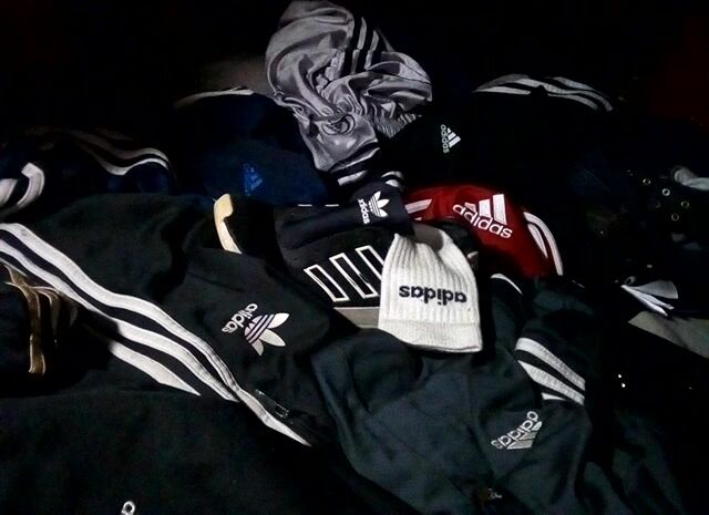 Adidas boy plays with spunk