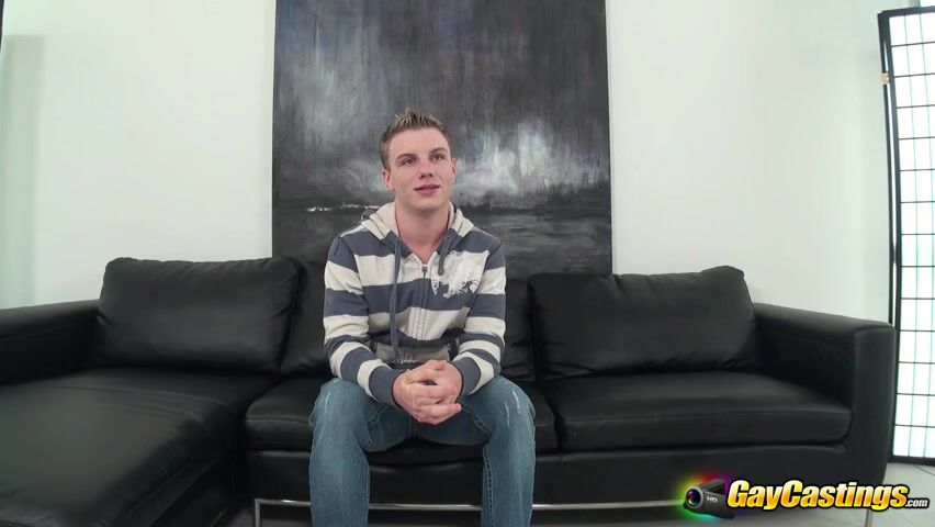 Twink auditions for muscle daddy’s bareback cock