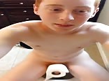 Steamy boy gets dirty in bathroom