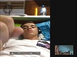 Straight porn gets boy jerking off