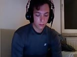 Boy fingers her anus while masturbating