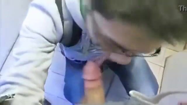 Horny guys have public toilet boy fun