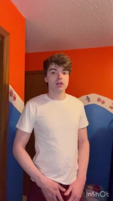 Boy secretly plays in bros room