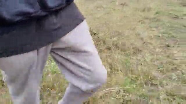 Sexy boy shows off bulge in trackies