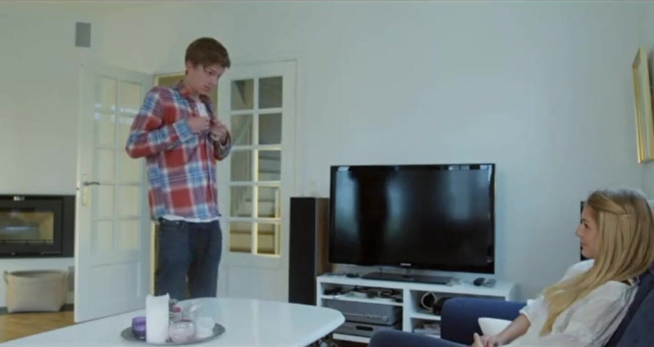 Boy strips in front of girl