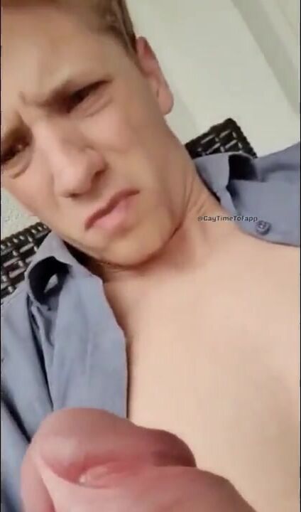 Boy with huge dick masturbates cam porn