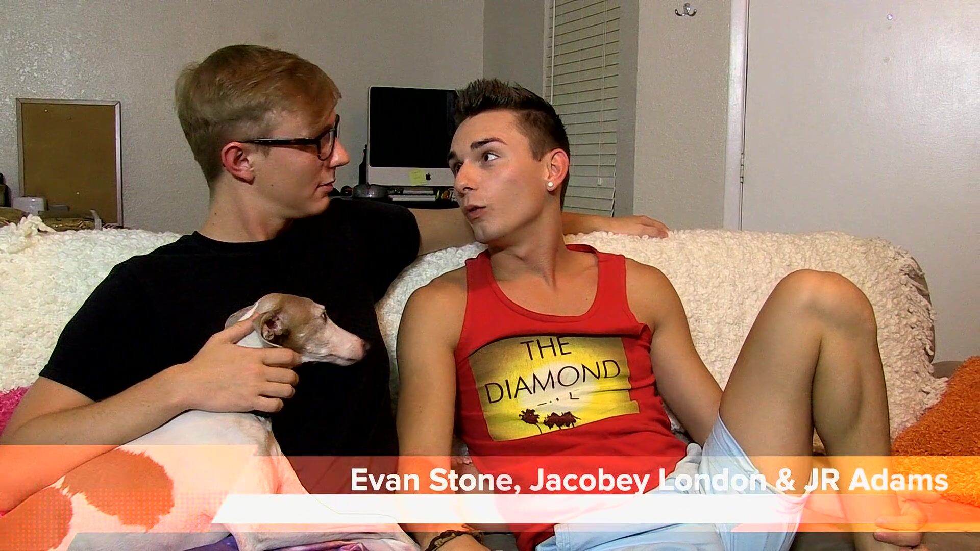 Boyfriends play great twink three-way gay porn videos