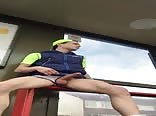 Boys caught at the bus stop