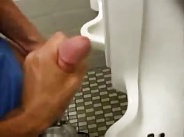 Public restroom play with boyscam