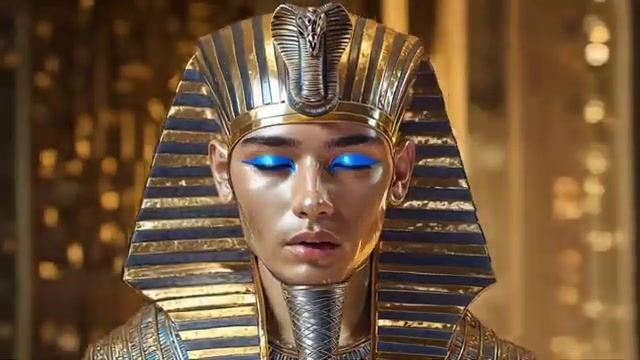 Egyptian statue comes alive