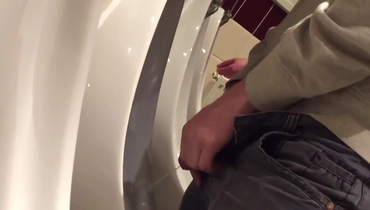 Brit chav lads in the pub urinal