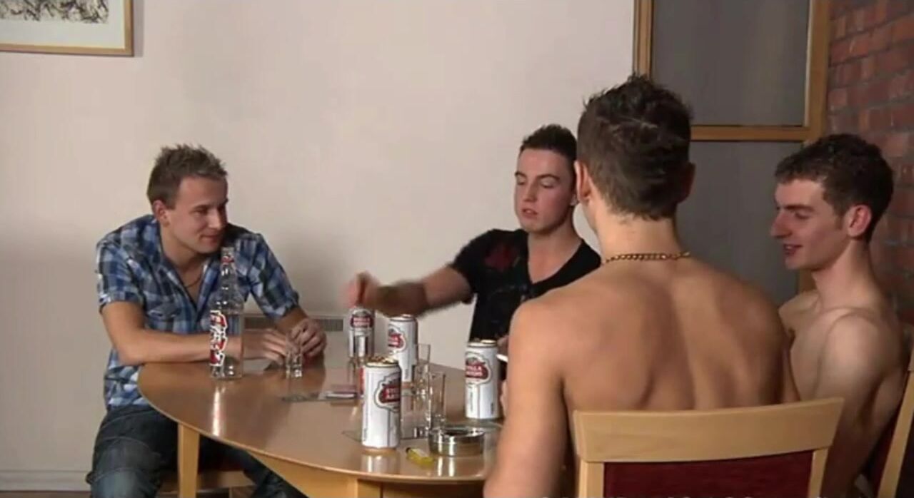 Brit lads bareback orgy cock fest