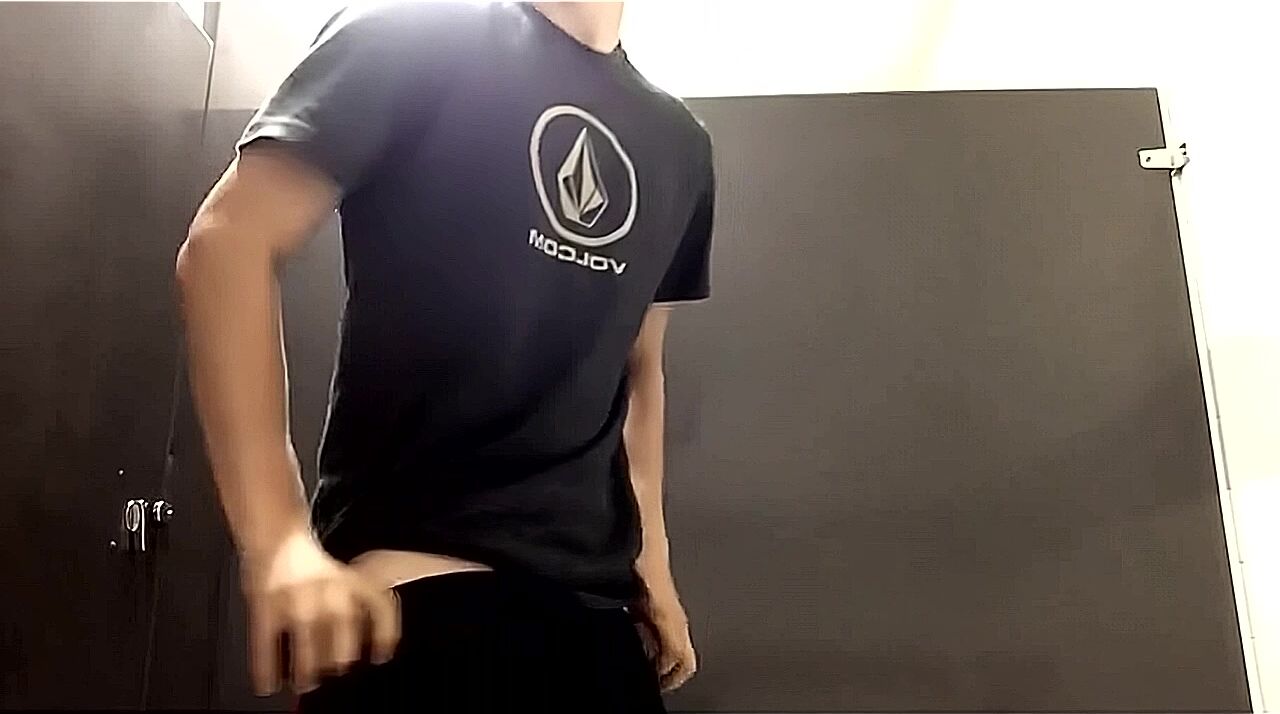 College brunette jerks big cock between classes - ai enhanced