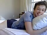 Cam boy pillow twink show