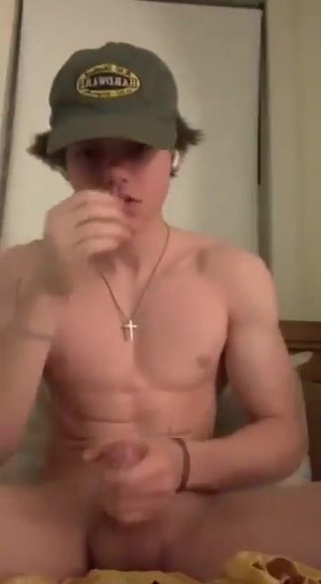Cam boy wears his cap
