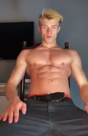 Cam boys porn blond muscle hunk wank