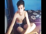 18yo young boy shows cock on cam