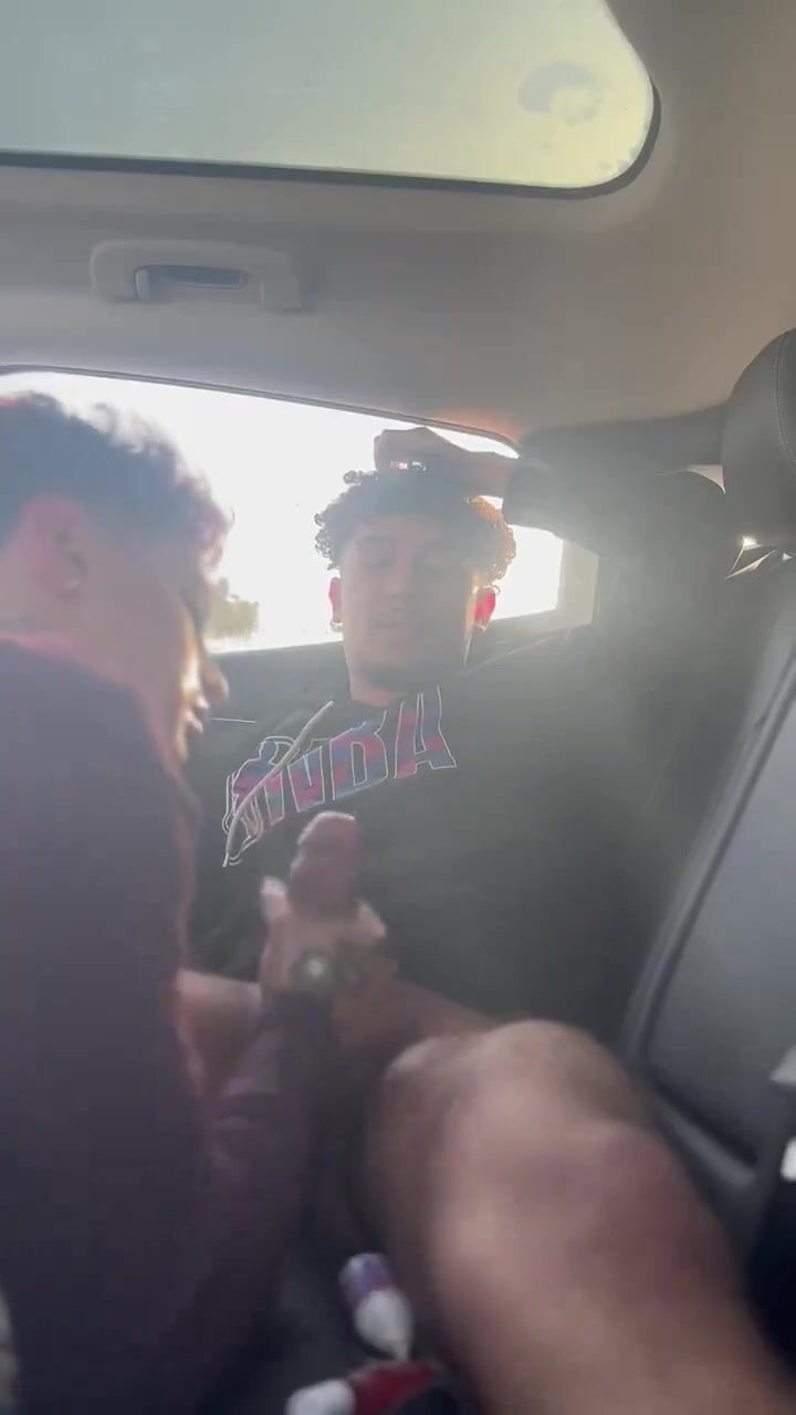 Backseat car bj boys go hard