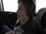 Car hook-up back-seat bareback sex pick-up