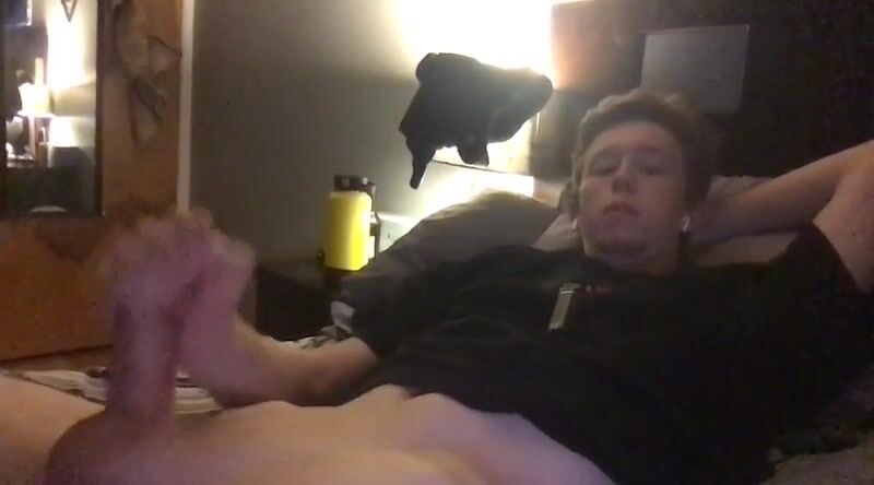 Caressing his supple,