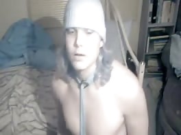 Selfsucking twink drains his cock in carnal education