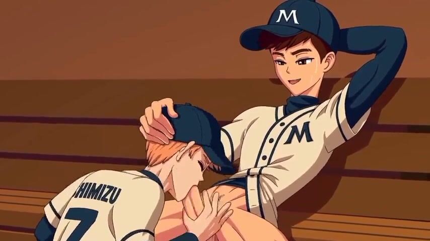Cartoon twink rides muscle daddy bareback cock