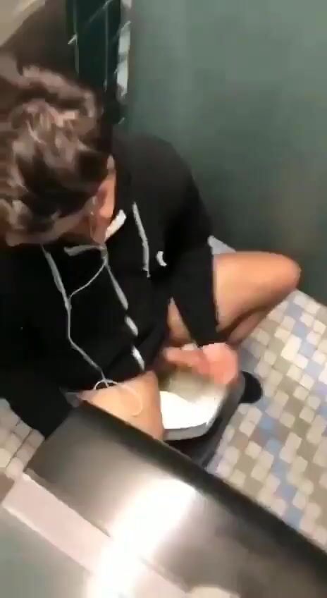 Caught someone in my college restroom jerking off