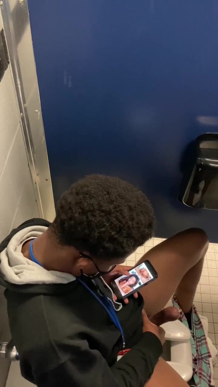 Big dick teen caught jerking his cock