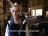 Straight boys first-time gay sex at the party
