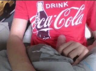 Chatroulette twink shows face and strokes cock