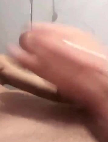 Close up wank boy cum
