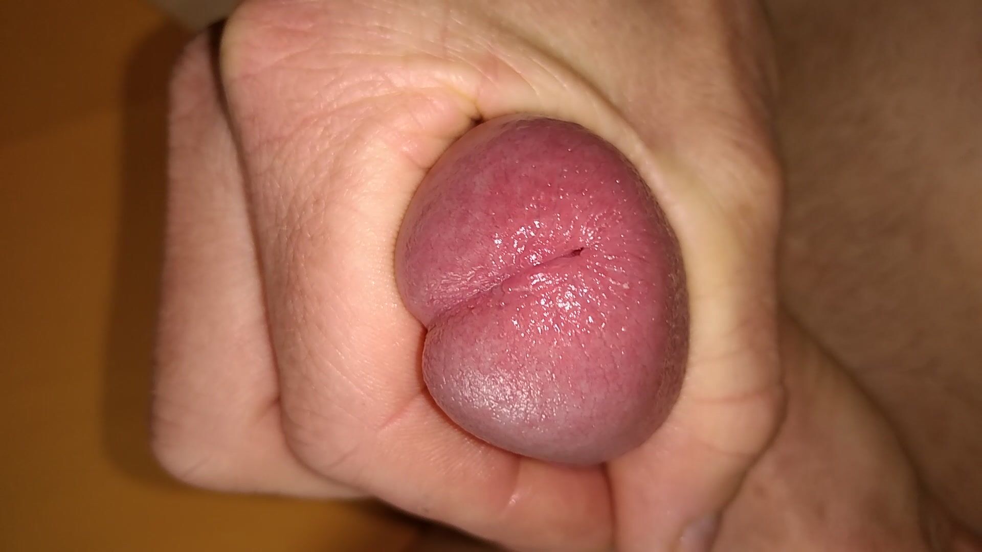 Small cock closeup: 10 days of cum