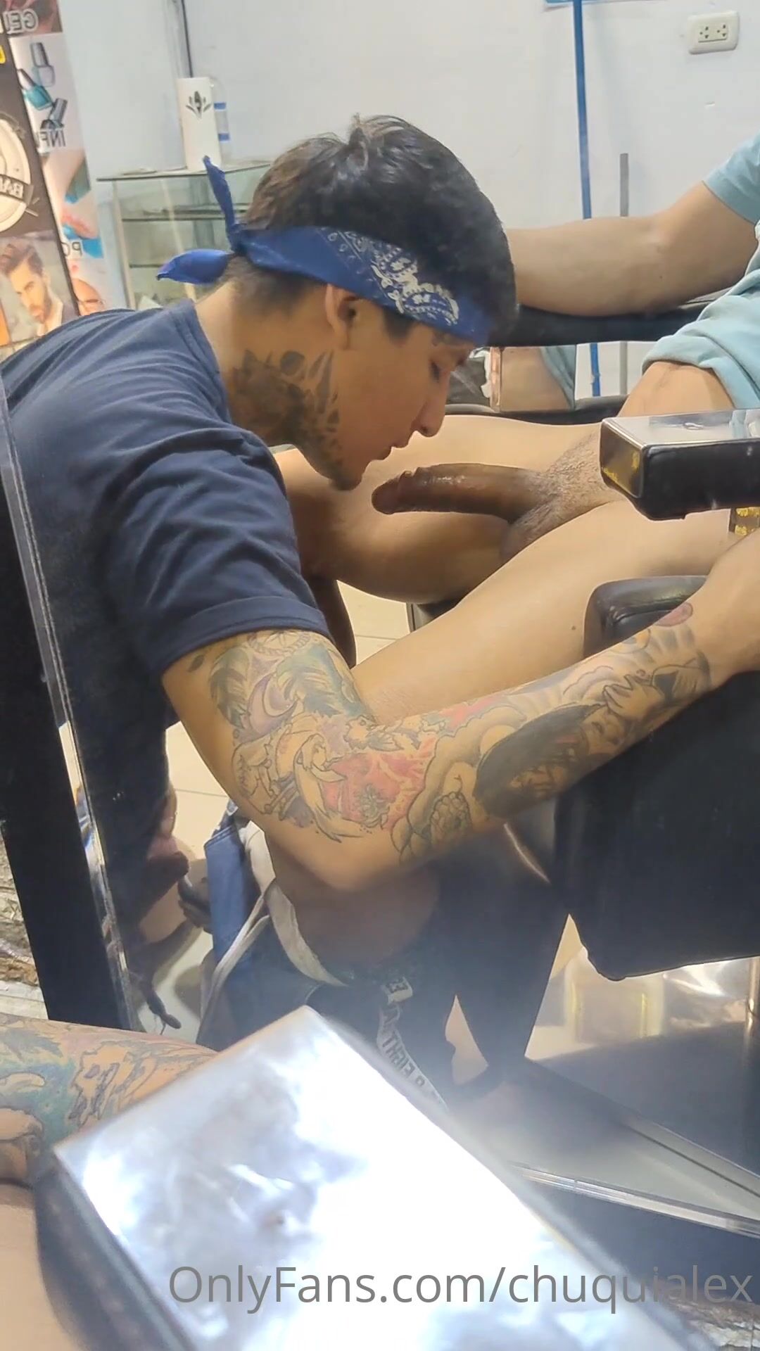 Cock barber shop boys suck hard