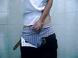 College boy unleashes cum shot