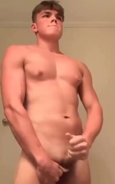 College boy twink jerks & cums 243