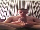 Big cock college boy jerks to porn