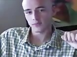 Big dick college boy cums hard