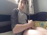College guy cumming in his face