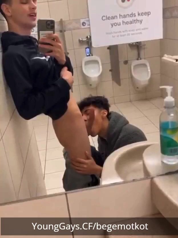 Couldn't resist having sex in a public toilet