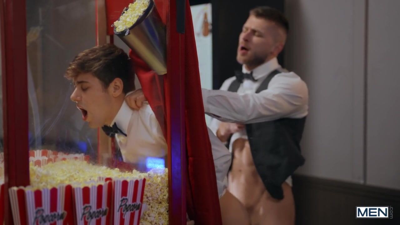 Couple friends lovers theater workers fuck in hot sex show