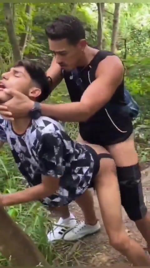 Creampied raw in the woods