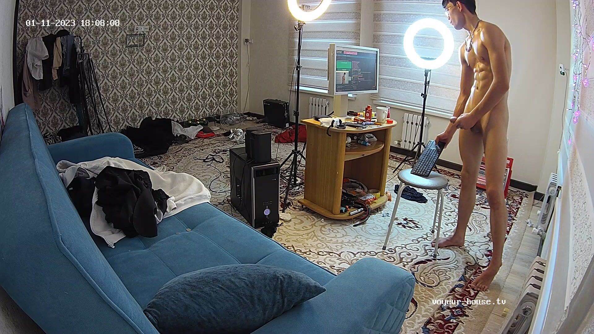 Spycam auf gekrönter ficker