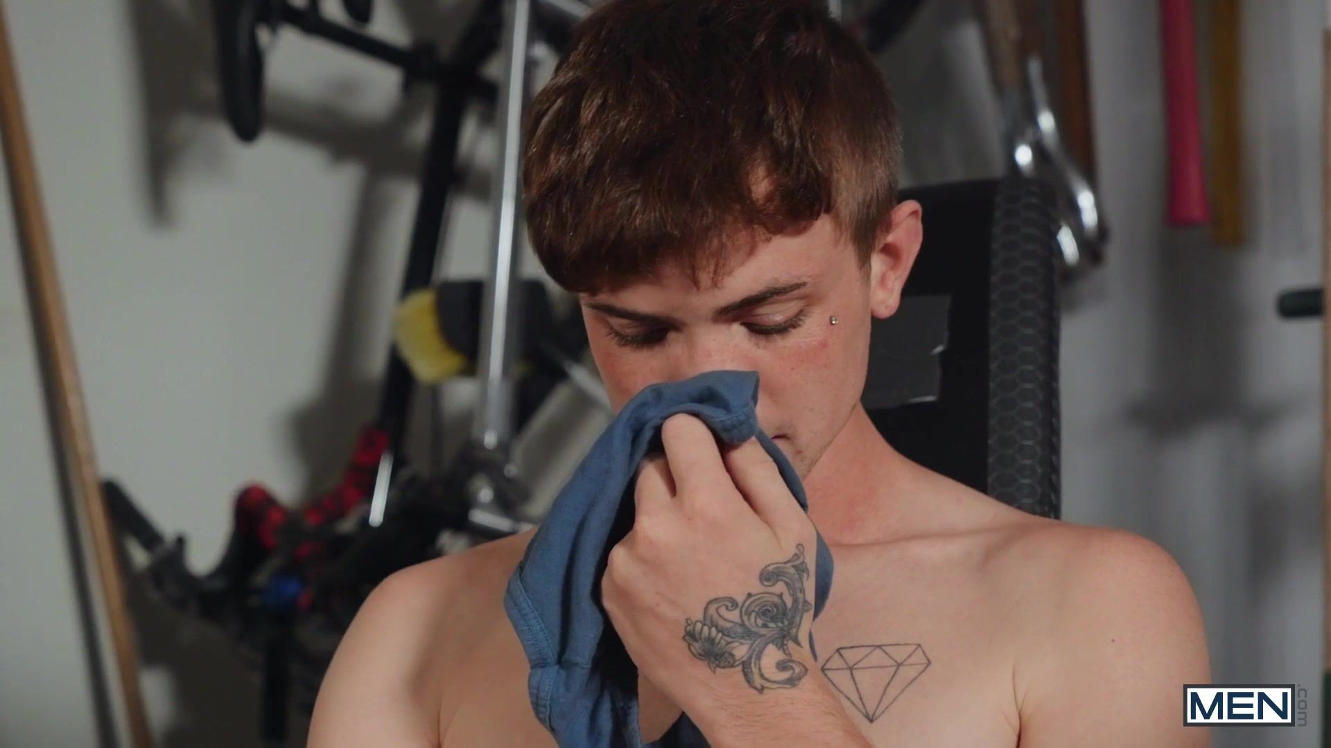 Twink cums on buddy’s briefs, earns raw daddy cock